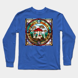 Toadstool Friends Stained Glass Long Sleeve T-Shirt